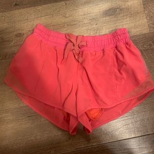 Lululemon Coral Speed Shorts